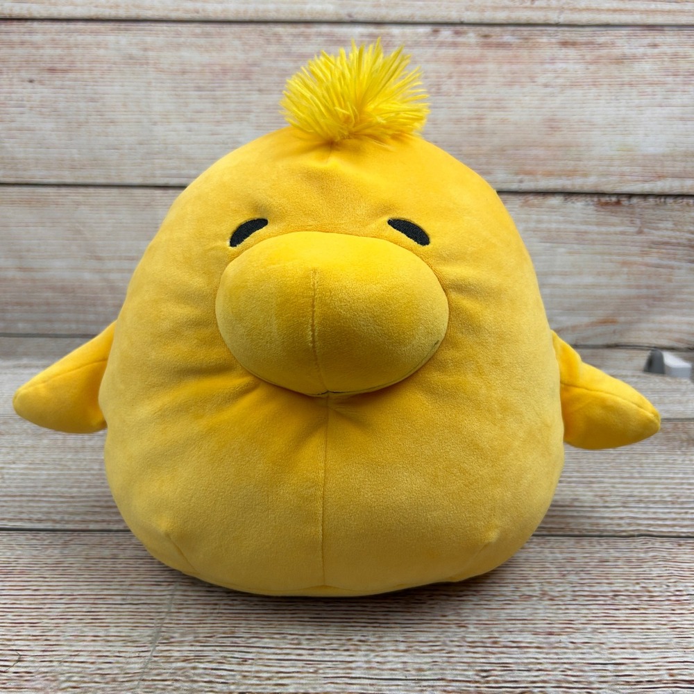 Squishmallows Peanuts Woodstock Yellow Plush Toy 2023 Kellytoy